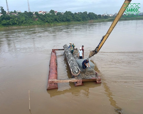 Thi công rọ dưới nước